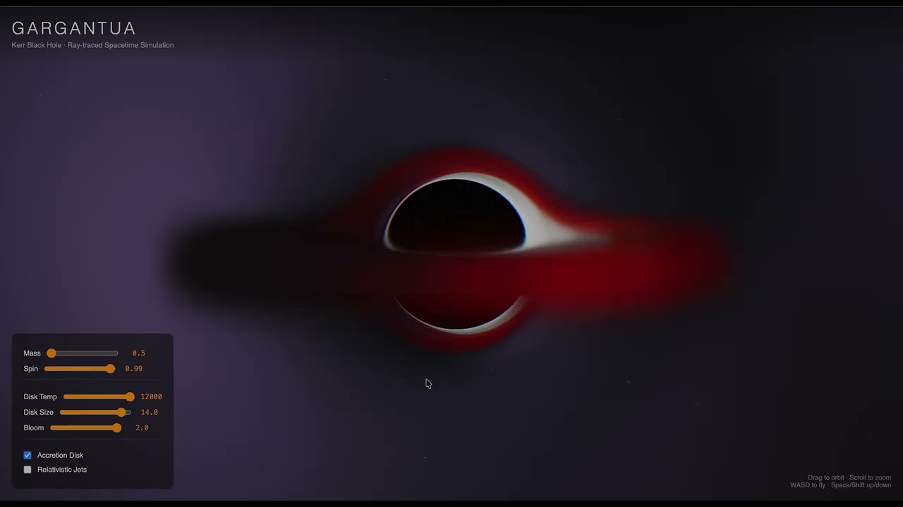 I built a black hole in my browser