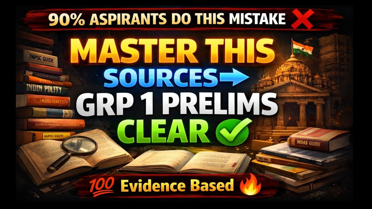 &ldquo;From Confusion to Clarity: TNPSC Group 1 Sources&rdquo; 🔥 🚀 | CRACK 2026✅