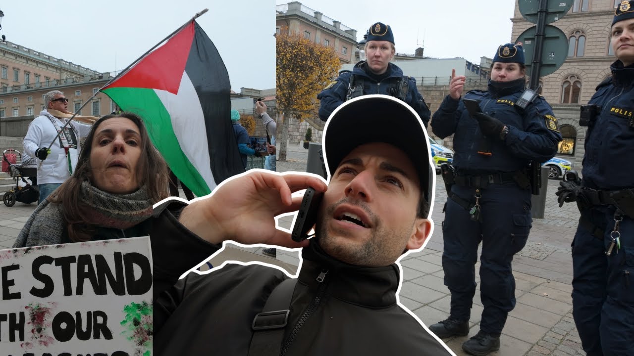 Demonstrant SPOTTAR p&aring; mig framf&ouml;r polisen