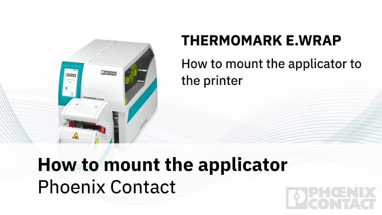 THERMOMARK E. WRAP: Mounting the applicator to the printer