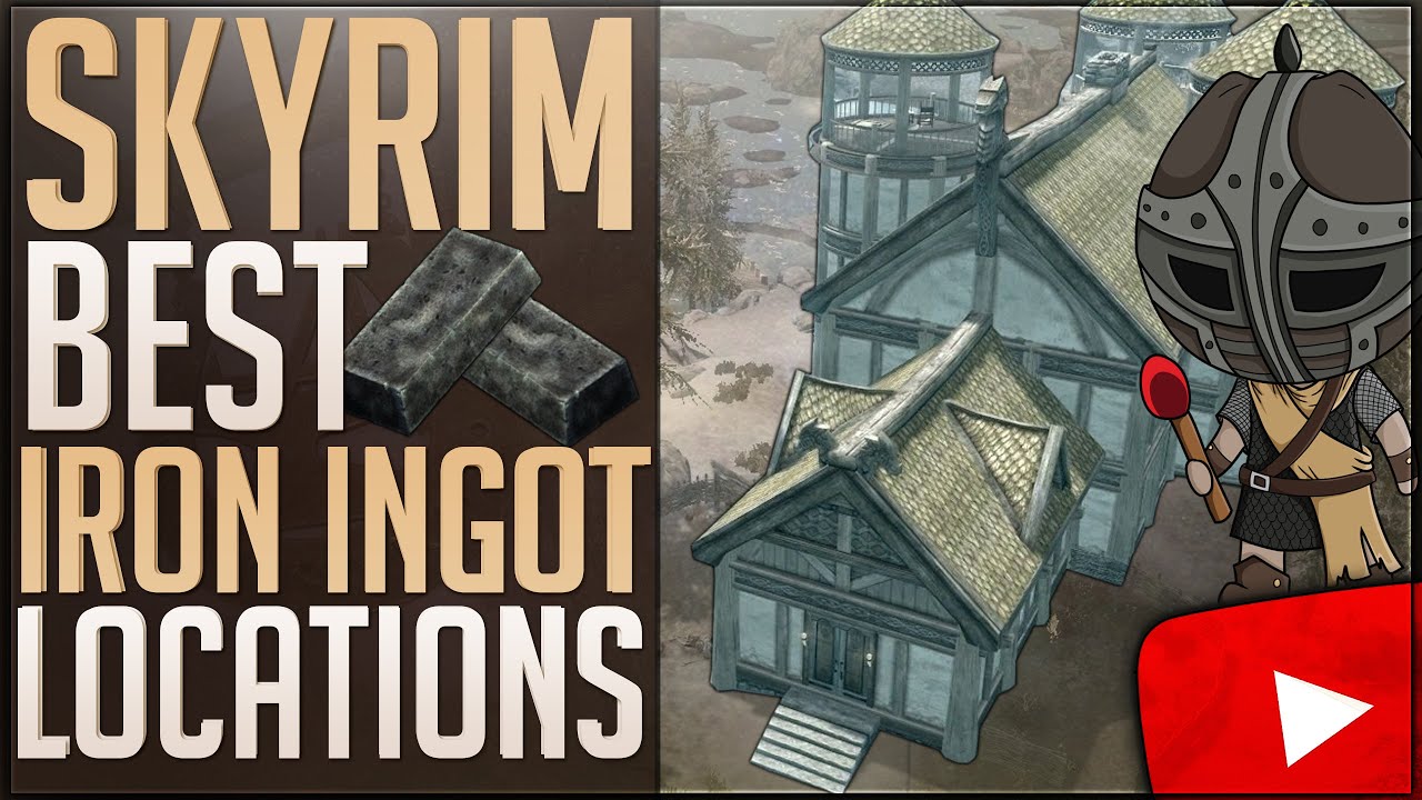 Skyrim: Best Locations To Get Iron Ingots | How To Get Iron Bars Fast | Easy Blacksmith Leveling!