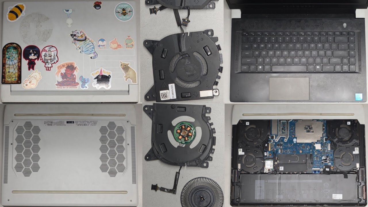 DELL Alienware x15 R1 Disassembly (No RAM) SSD Hard Drive Upgrade Battery Fan Replacement Repair