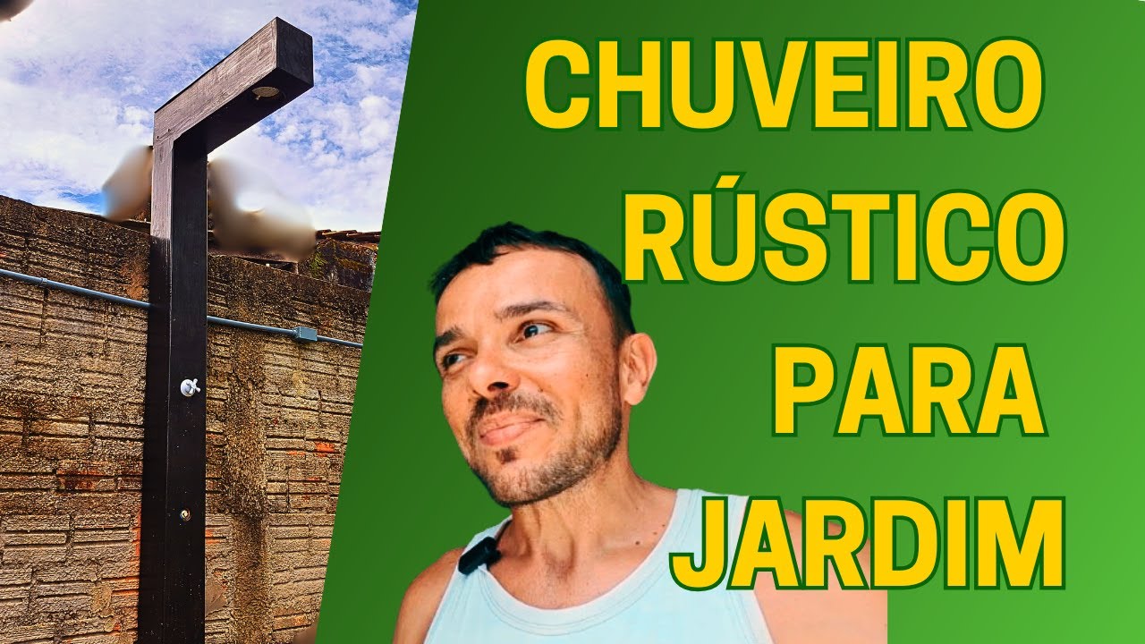 Chuveiro Rústico Para Jardim