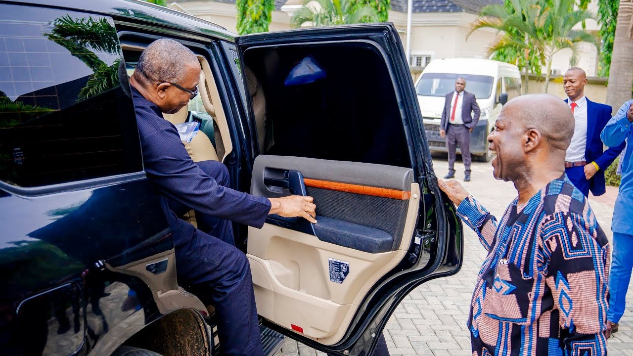 Peter Obi in Aba for commissioning of the Geometric Power Plant in Osisioma and several roads in Aba