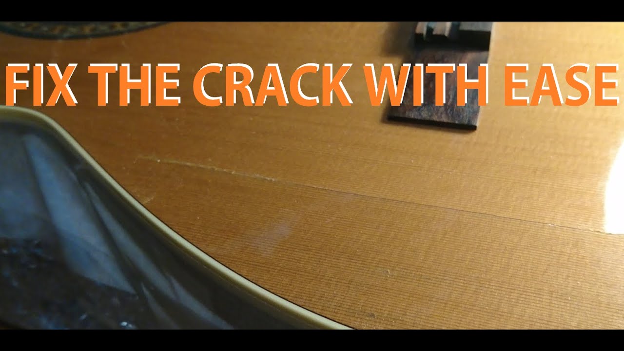 Cracked Guitar Soundboard Healing at Home