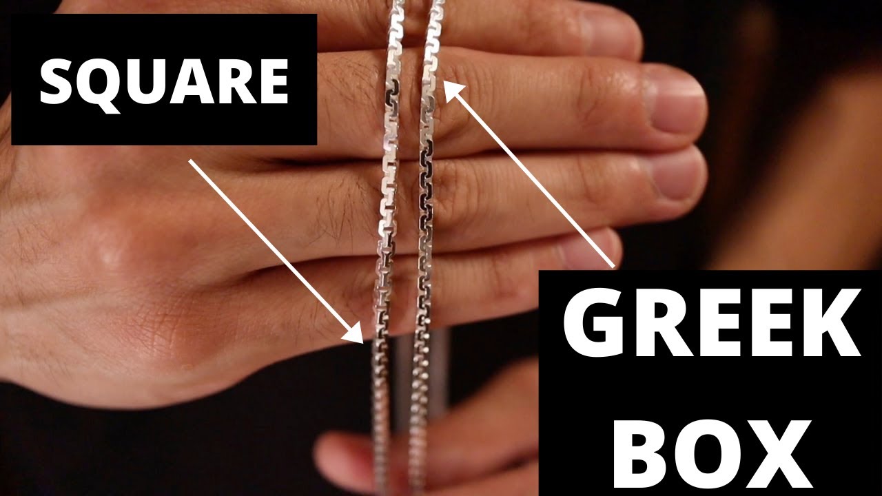 2.2mm Square Greek Box Chain