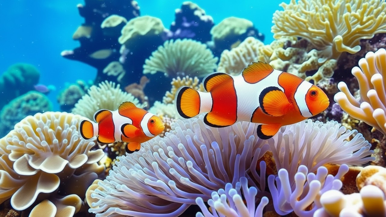 The Best 4K Aquarium - Dive Into The Mesmerizing Underwater Realm, Sea Jellyfish, Coral Reefs .