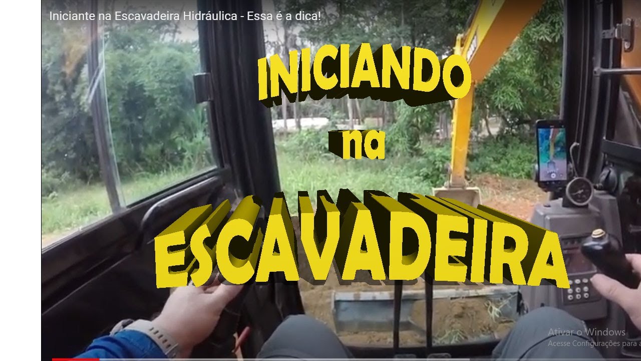 Como Operar Escavadeira Hidr&aacute;ulica - Macete para Iniciantes! V&iacute;deo sem enrola&ccedil;&atilde;o!