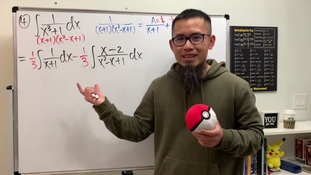 5 hard integrals with partial fraction decomposition (calculus 2 challenge)