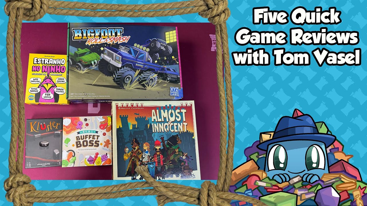 Five Quick Game Reviews - with Tom Vasel