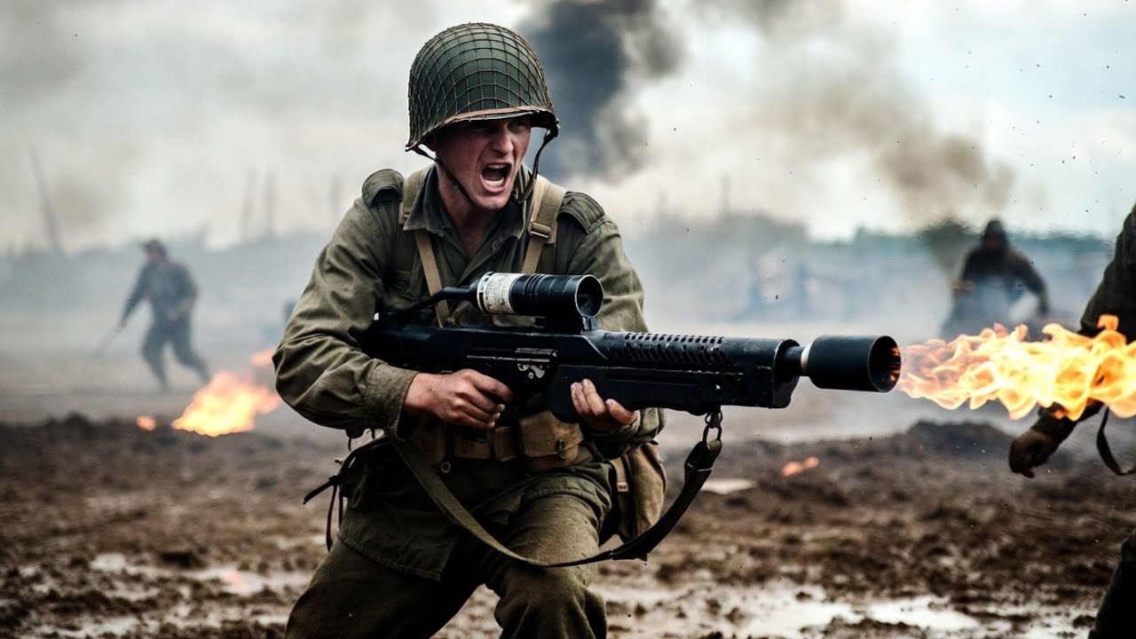 Surrounded in Darkness by Cave-Hidden Soldiers, a Flamethrower Operator Turns the Battle Fast