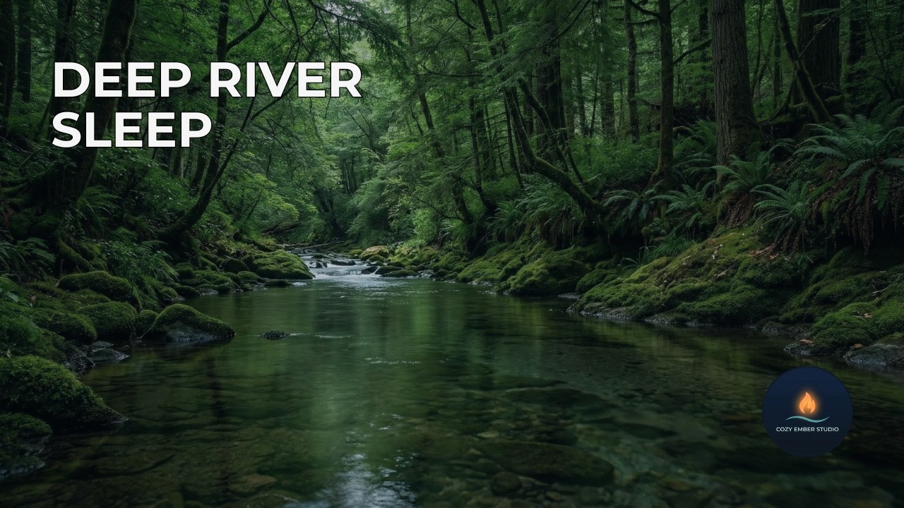 6 Hours Pure Forest River Sounds 🌿 No Birds, No Music – Deep Sleep (4K)