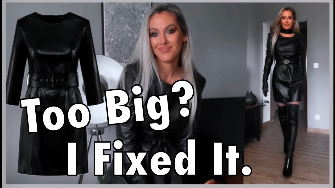 Oversized Leather Dress? Watch How I Made It Work! | Ochnik FoxyFashion Fix