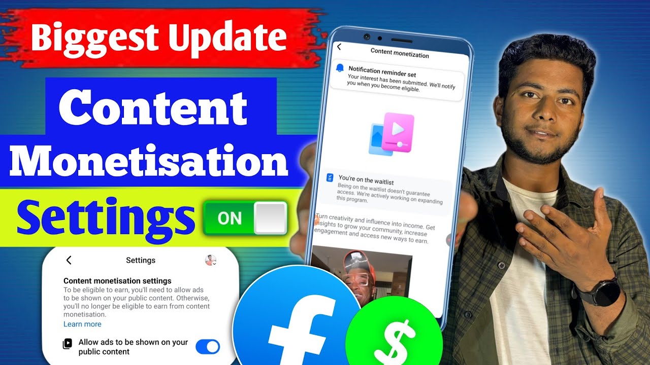 📌Facebook Biggest Update Content Monetization Settings On 😍 | Content Monetization Tools Enable 