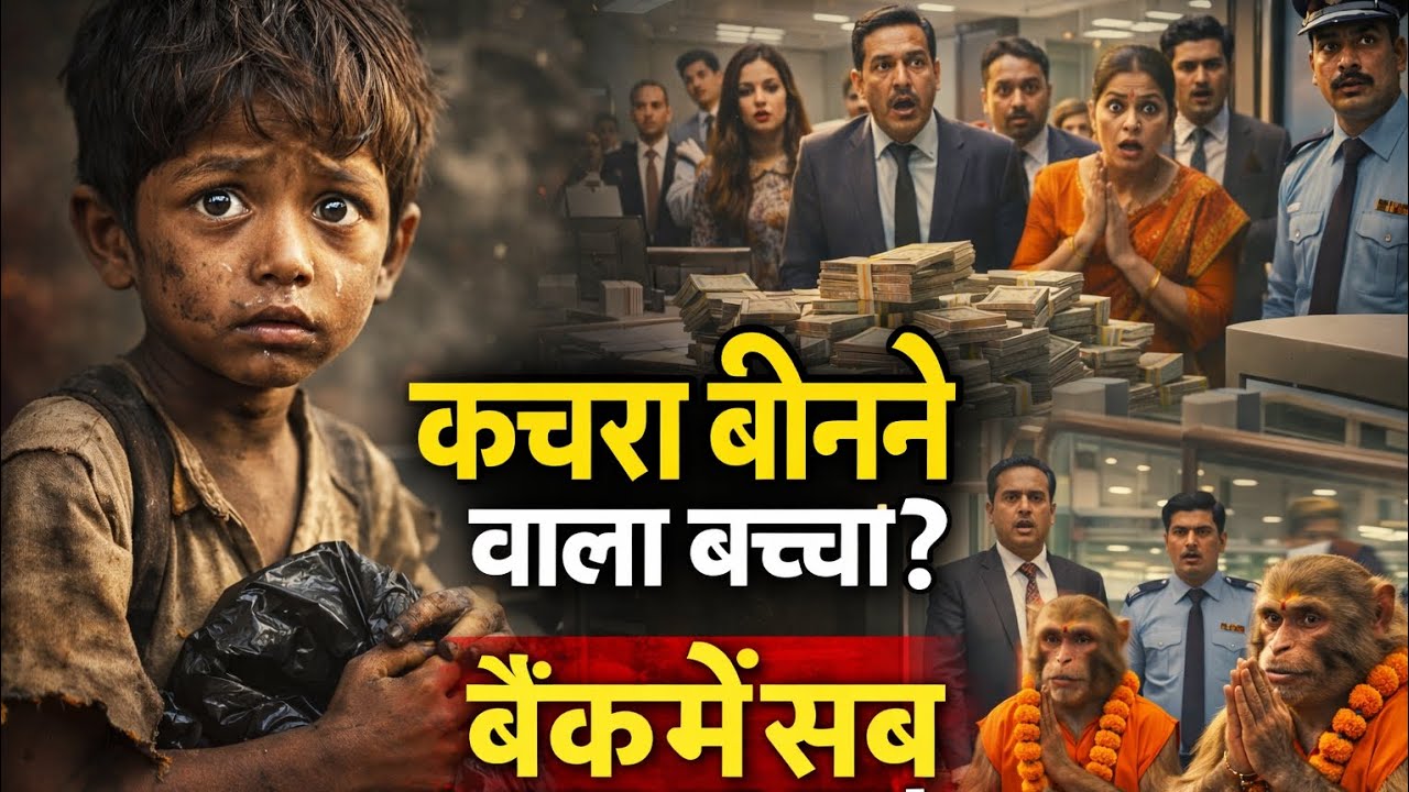 “जब कचरा बीनने वाला बच्चा बैंक में पैसे जमा करने आया सबकी आंखें फटी रह गईं😱”|