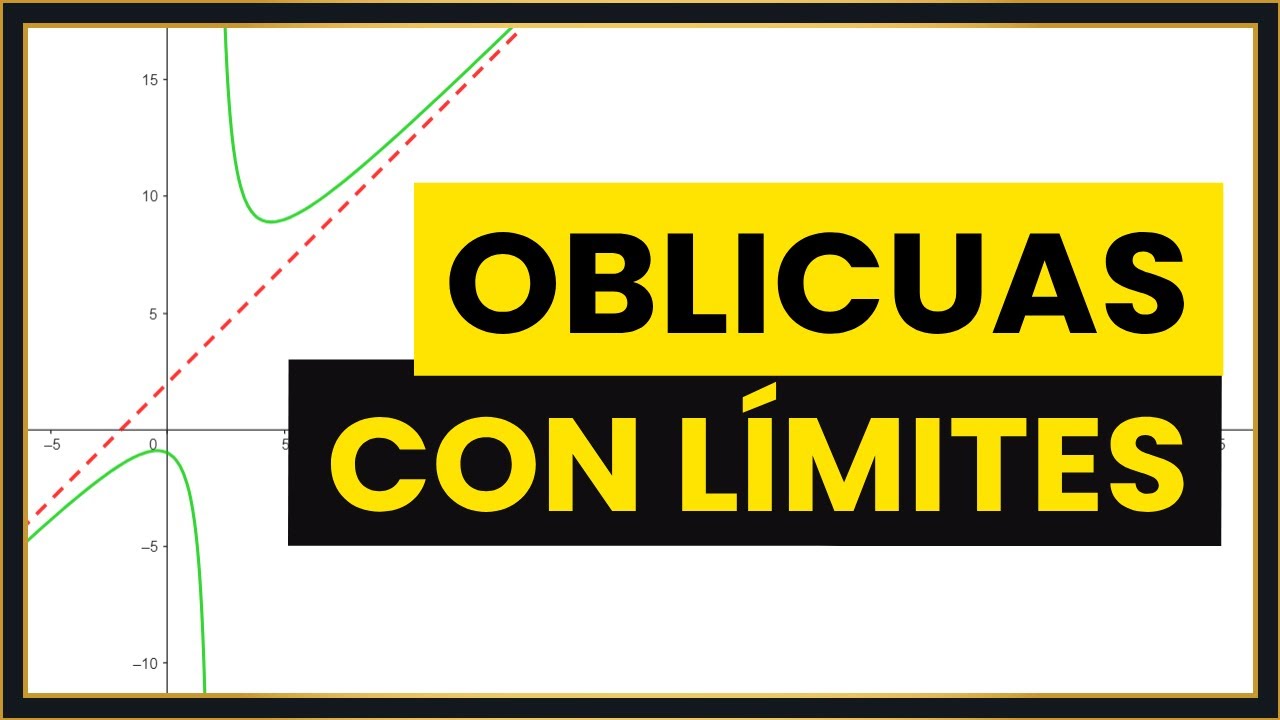 Asíntotas OBLICUAS con LÍMITES [Desde CERO]