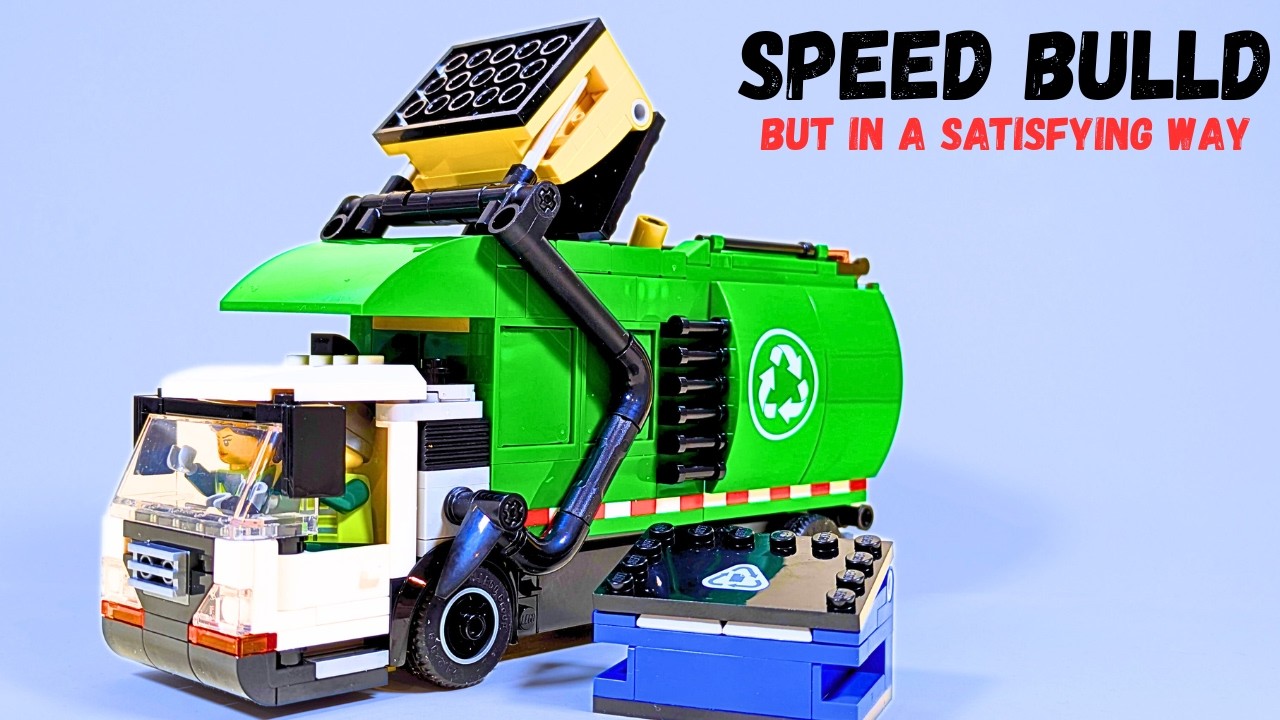 LEGO City 60495 Recycling Truck Speed Build