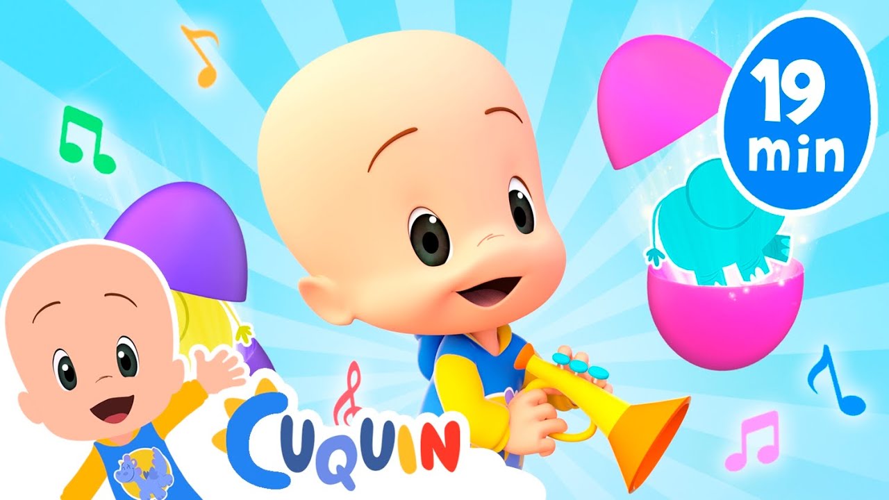 Surprise Eggs with elephants | Cleo & Cuquin Educational Videos for Children