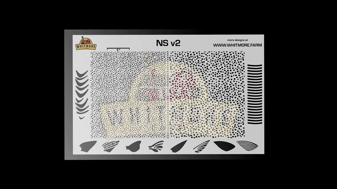 Fishing Lure Painters 👀 for 🔥 Airbrush Stencils❓NS v2 Mesh - Whitmore Farm LLC