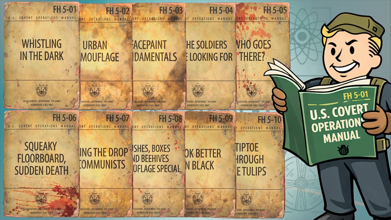TODOS OS MANUAIS DE OPERAÇÕES SECRETAS DOS EUA NO FALLOUT 4