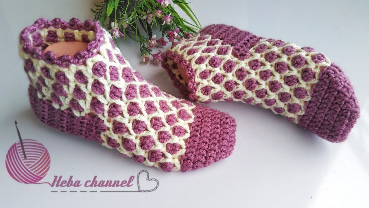 كروشيه هاف بوت مميز وانيق وغرزة جديده وسهلة فى الشغل
How to make half boot    crochet