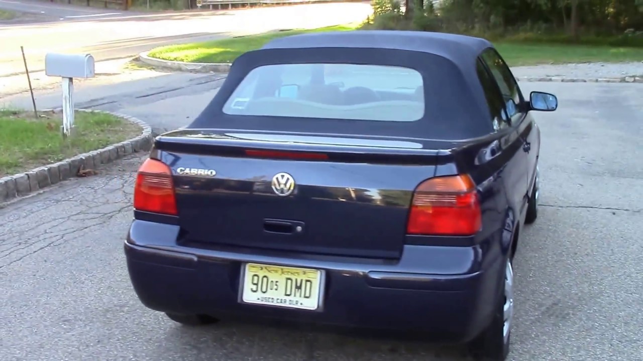 2001 VW Cabrio Convertible Blue for sale