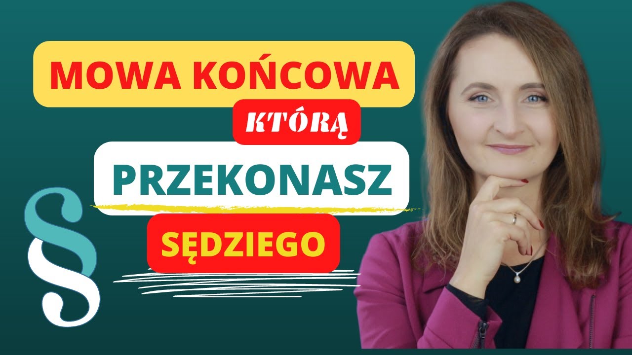 Jak wygłosić mowę końcową