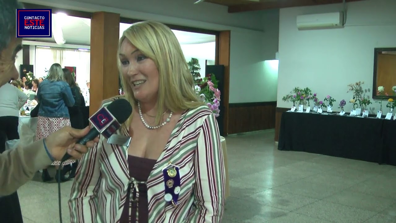 Éxito del Té Solidario con exposición floral en Colonia Valdense | Presidenta Ana Maria Constantin