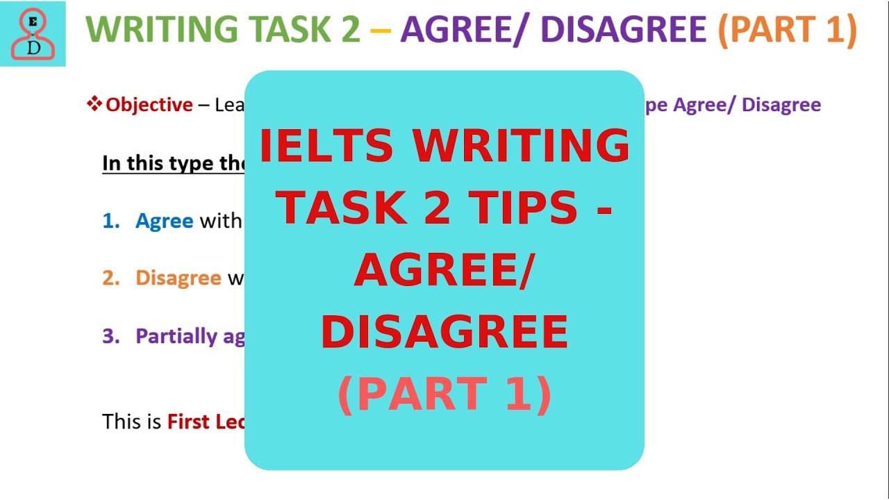 Письменное задание IELTS 2 Согласен/Не согласен/Часть 1