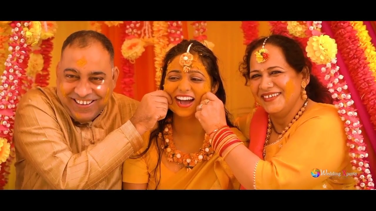 बेटी का हल्दी का प्रोग्राम💛💛💝 #haldigeet #haldiceremony #haldi #haldidecor #haldi_night #explorepage