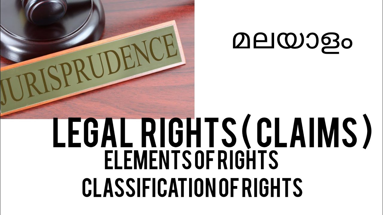 Legal rights (Claims)|Elements|Classification of rights|jurisprudence| Malayalam