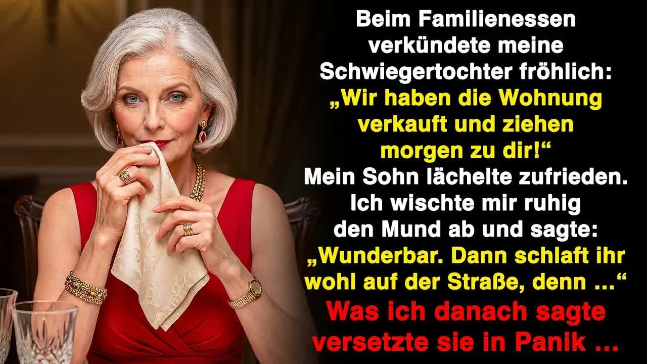„Dein Haus ist größer, deshalb verkauften wir unsere Wohnung und ziehen morgen zu dir “