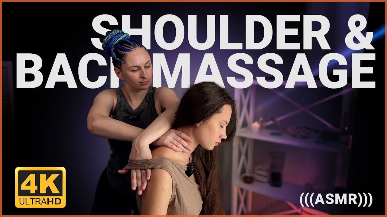 ASMR Session for Sleep: Shoulders and Back Massage by Anna to Sandra