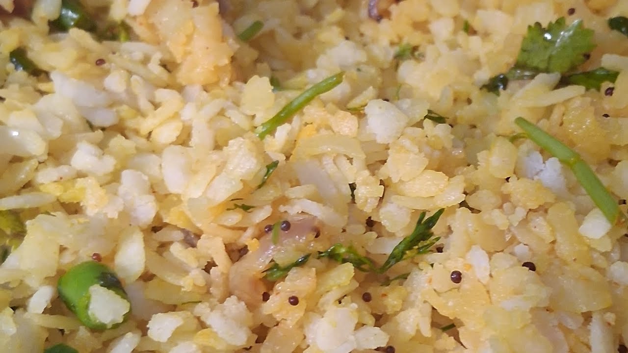 Easy poha /flattened rice recipe for new cook