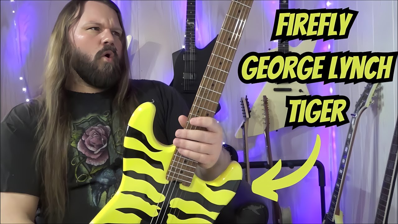 This Guitar Neck Is INSANE!!! | FireFly Tiger George Lynch Tribute