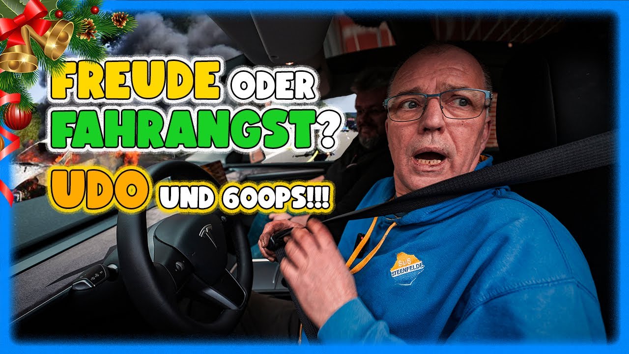 600 PS - Angstbewältigung im Tesla: Udo's Horror fahrt!