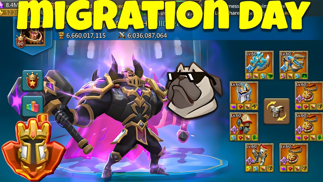 Lords Mobile - Migration Day! New kingdom, new victims. A lot of troops zeroed