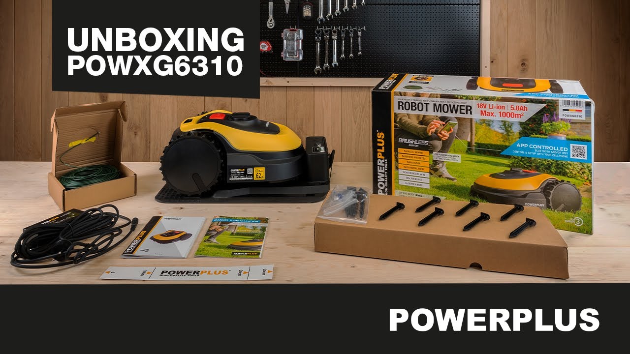 POWERPLUS - D&eacute;ballage du POWXG6310 Tondeuse robot