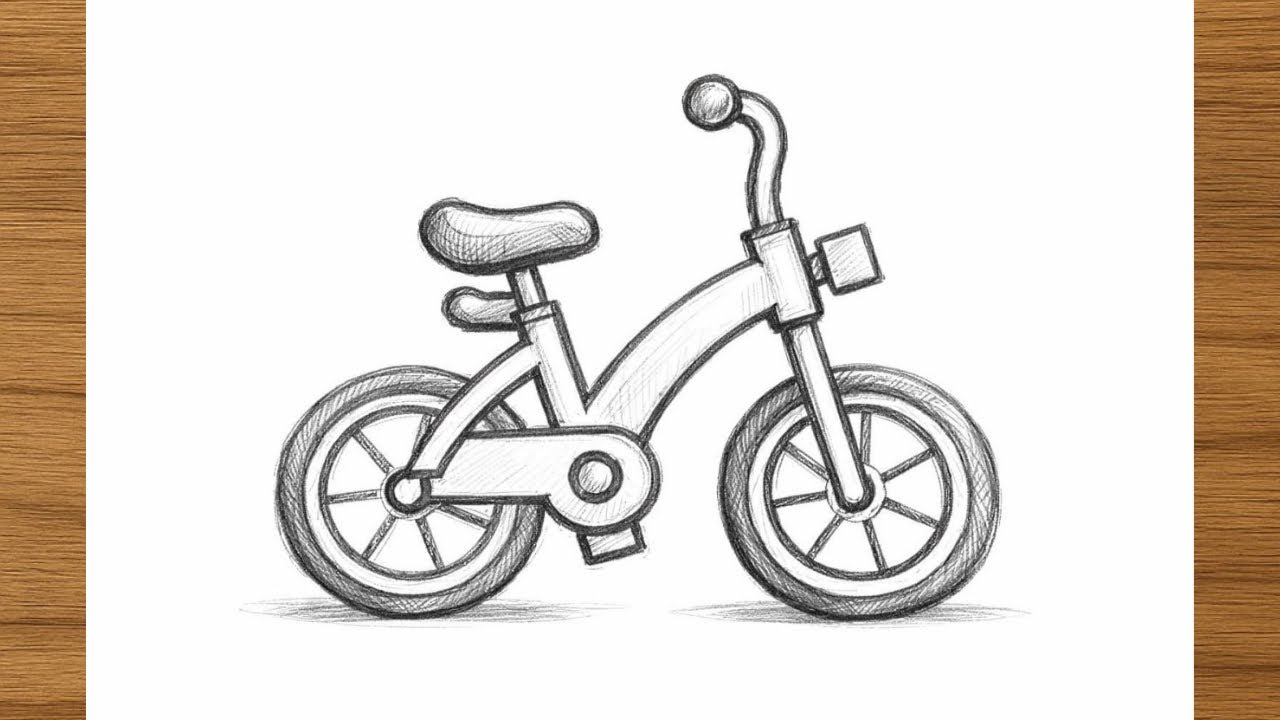 Amazing Pencil Sketch of a Kids Bicycle | Easy Drawing Tutorial
