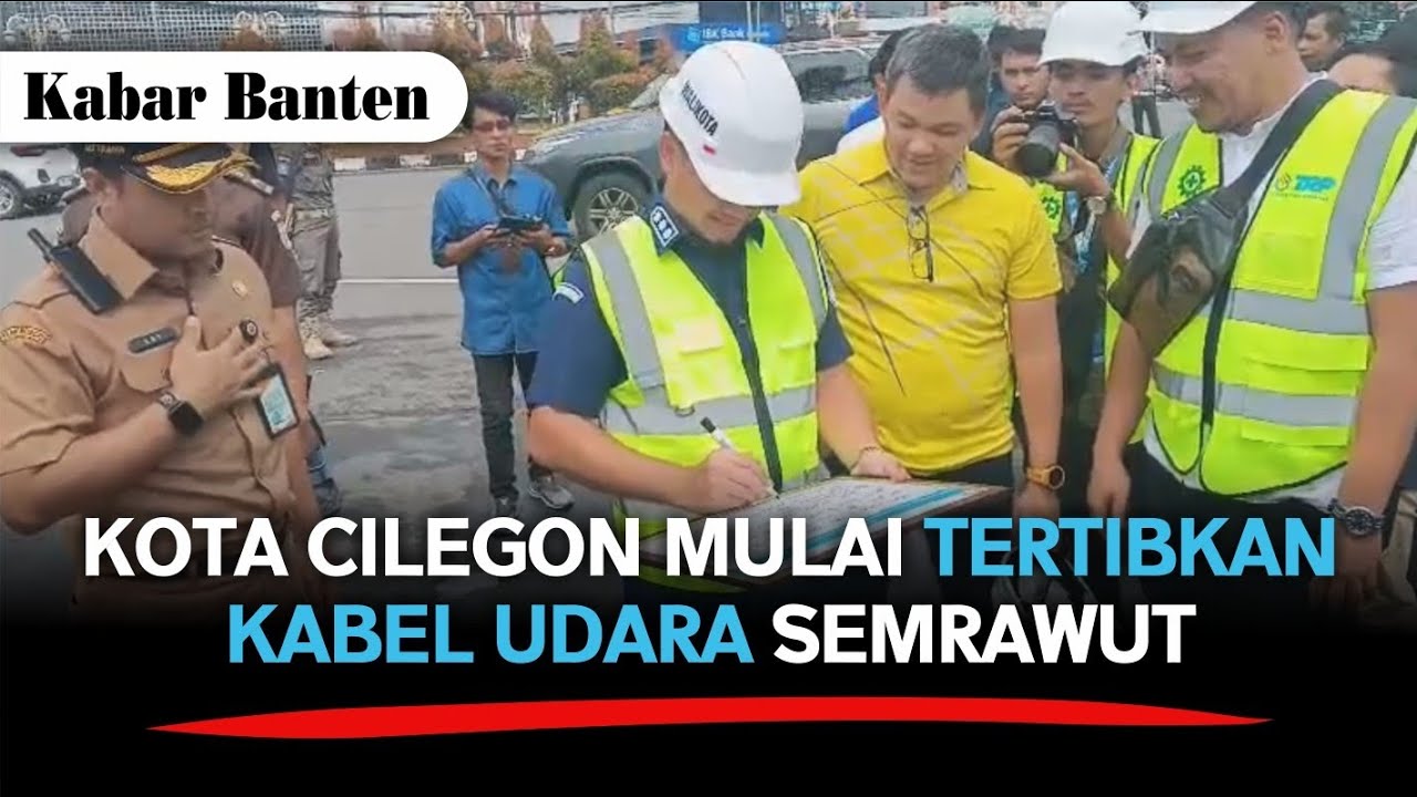 Ground Breaking Penataan Kabel Udara Digelar di Kota Cilegon