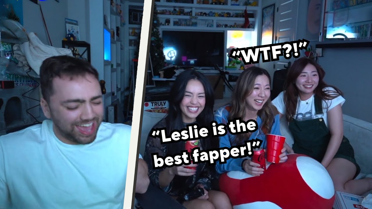 Valkyrae, Fuslie и xChocoBars развлекают белую девушку с Mizkif