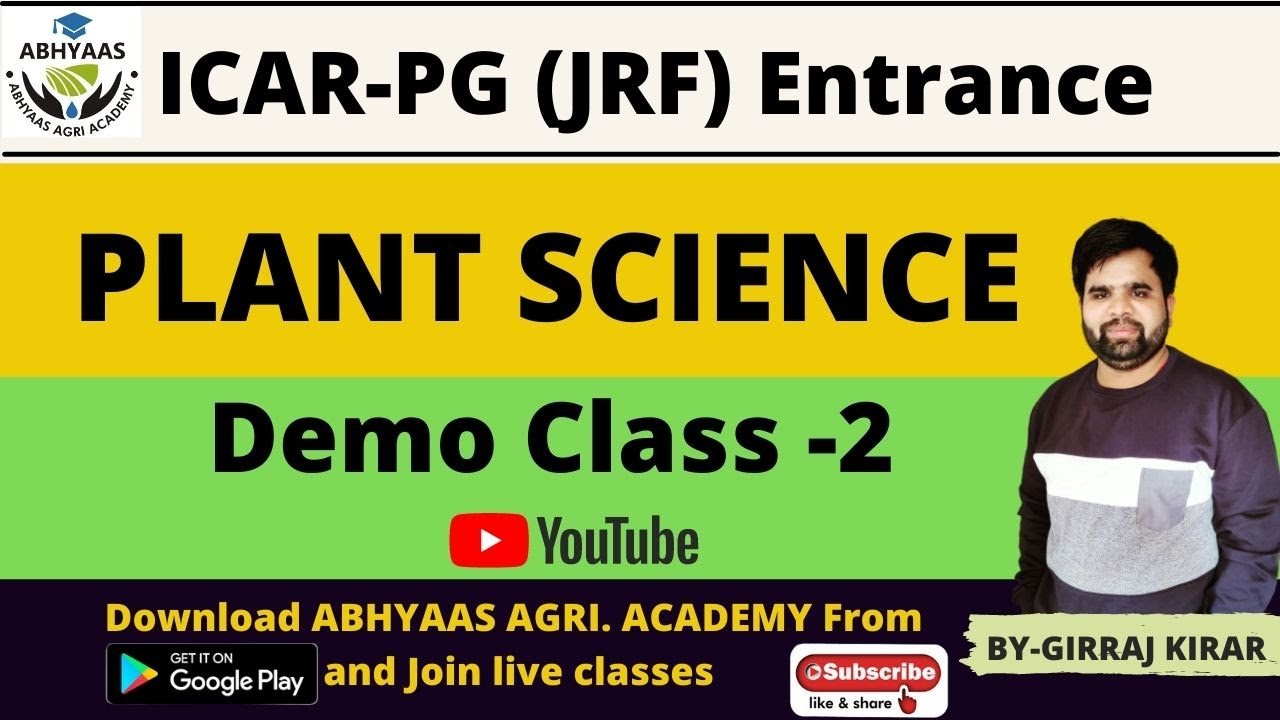 Plant Science JRF Demo Part -2 || Plant Domestication ||