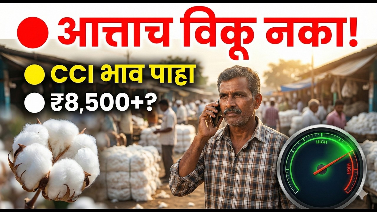 CCI चा मोठा निर्णय! 🔴 ८२ लाख गाठी बाजारात? आता कापूस भावाचं काय होणार? | Cotton Rate