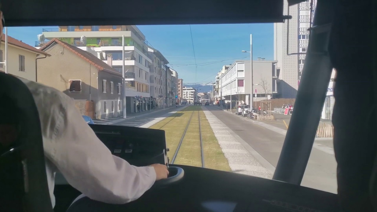 [Tram Cab Ride] Ligne 17 du tramway de Genève / Annemasse-Parc Montessuit ➡ Lancy-Pont-Rouge-Gare