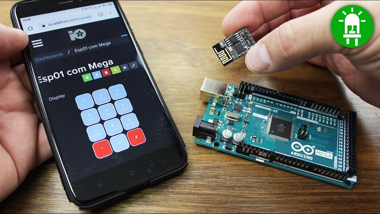 Arduino Mega 2560 com ESP8266 (ESP-01) Wifi | Brincando com Ideias