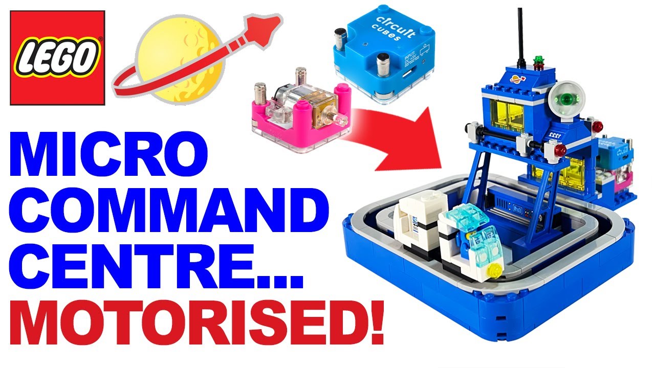 Motorising the Micro Command Centre Trains - Lego set 40786