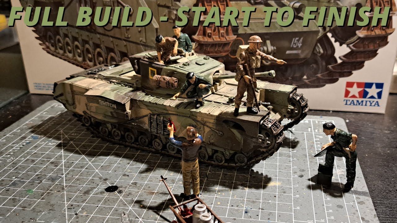 Building the British Infantry Tank Mk.IV Churchill Mk.VII: 1/35 Scale Model Kit from Tamiya