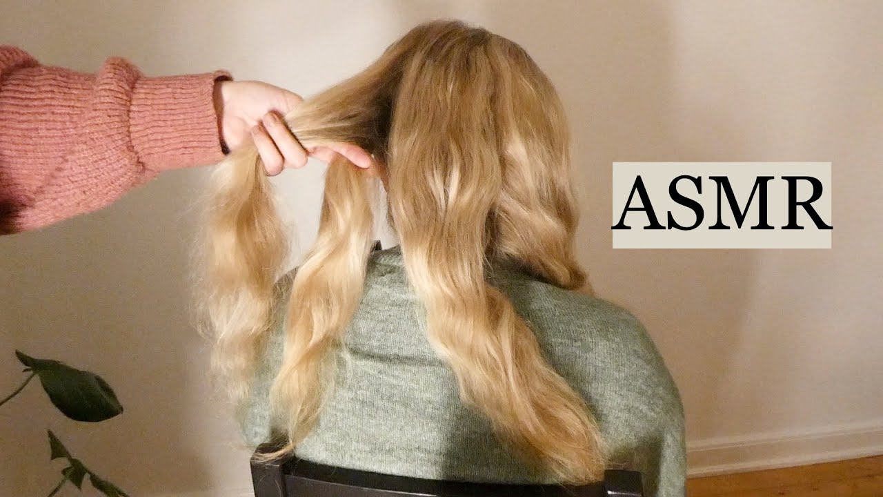 ASMR Taking Real Good Care of My Friend 💕 (braiding/styling, hair play, hair brushing, no talking)