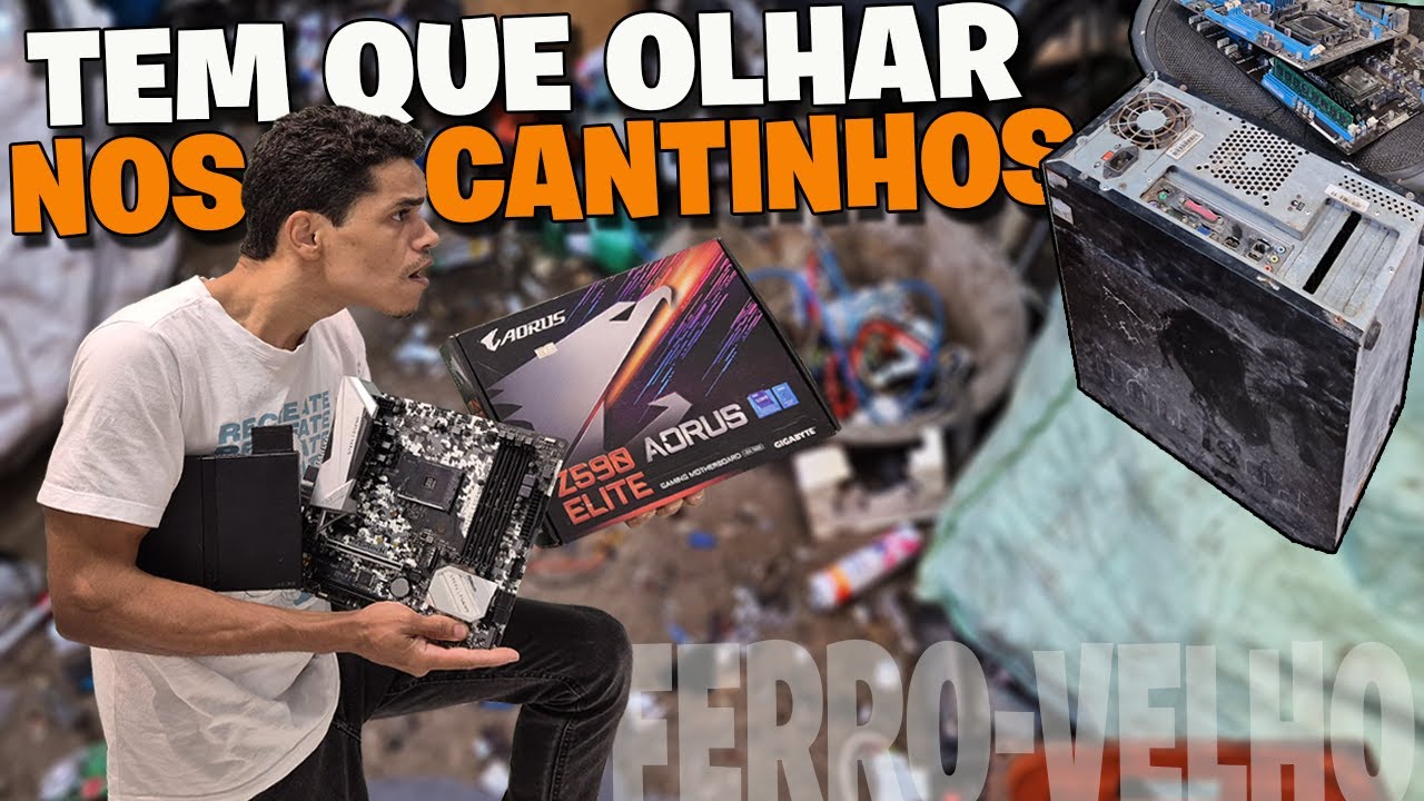 TEM QUE OLHAR NOS CANTINHO DE CADA FERRO-VELHO, ACHEI MUITA COISA BOA !  B450, Z590, PS2 E NOTEBOOK