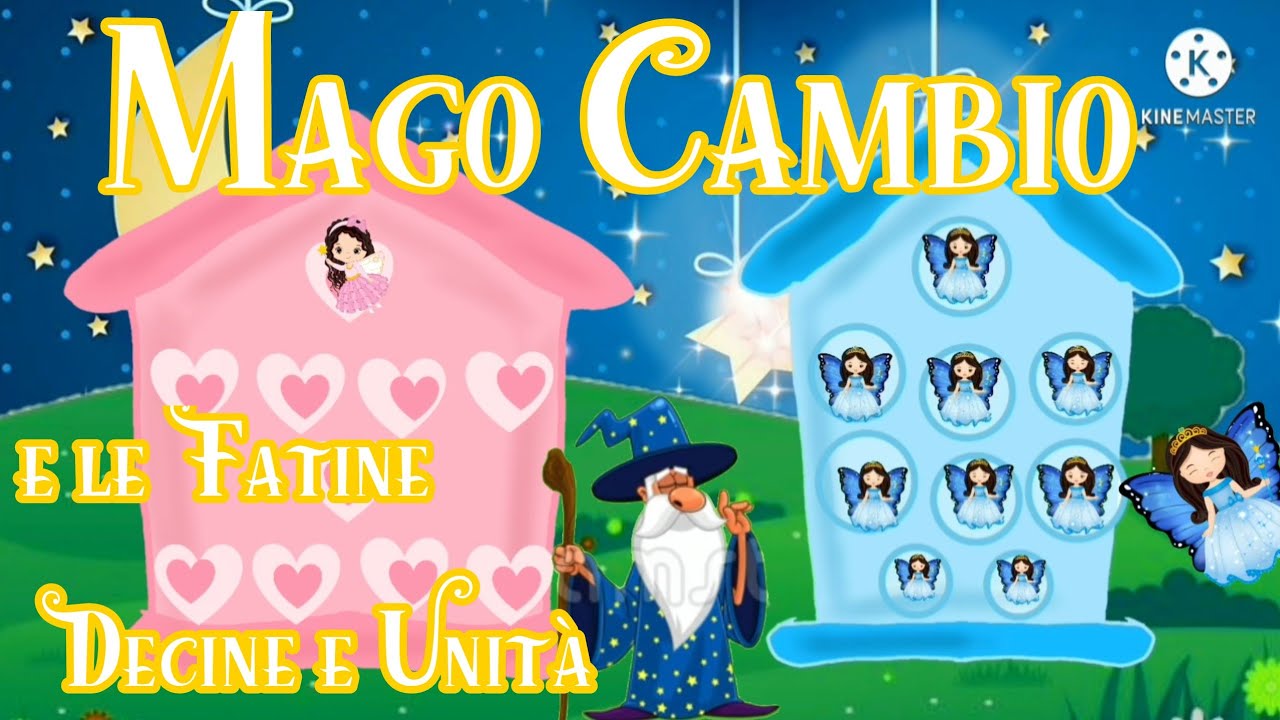 FAVOLE PER BAMBINI Mago Cambio e le Case delle Fatine Unità e Decine